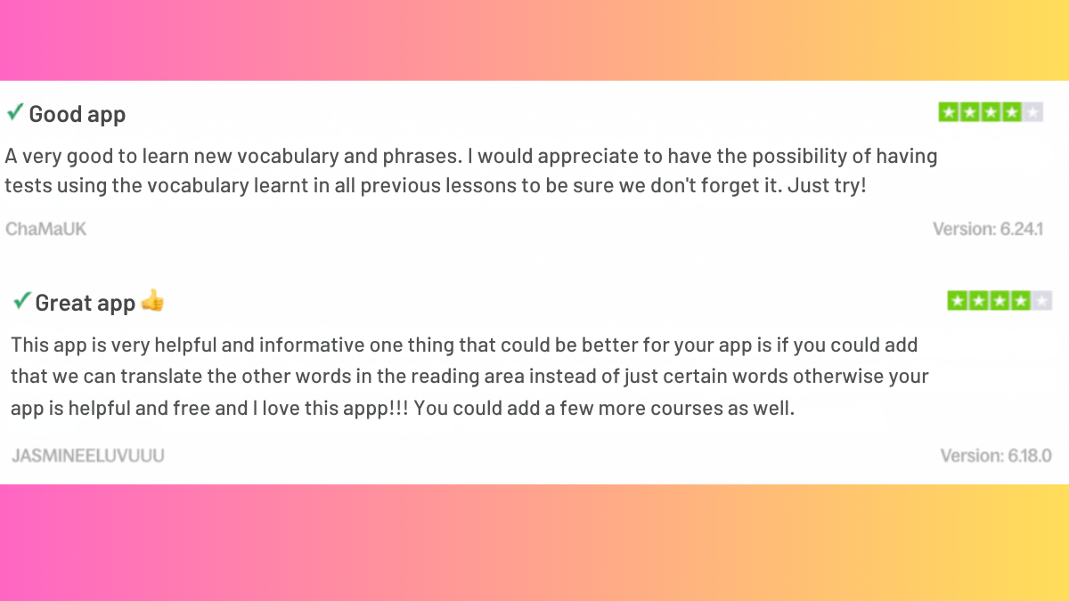 User Reviews User Reviews